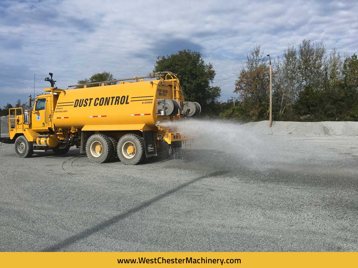 SmartSpray allows the operator to control water volume and discharge pressure independent of truck engine RPM or ground speed at construction & mining sites